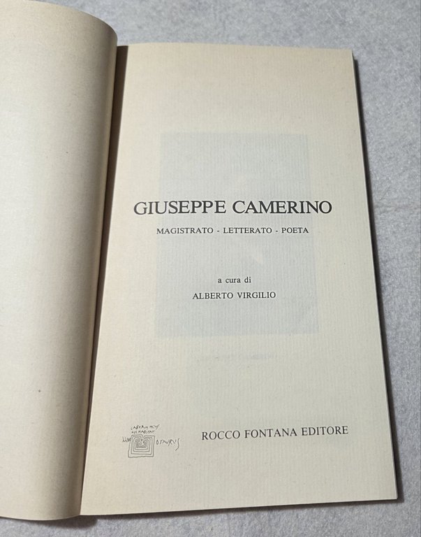 Giuseppe Camerino - Magistrato, letterato-poeta | Immagine Gallery 2