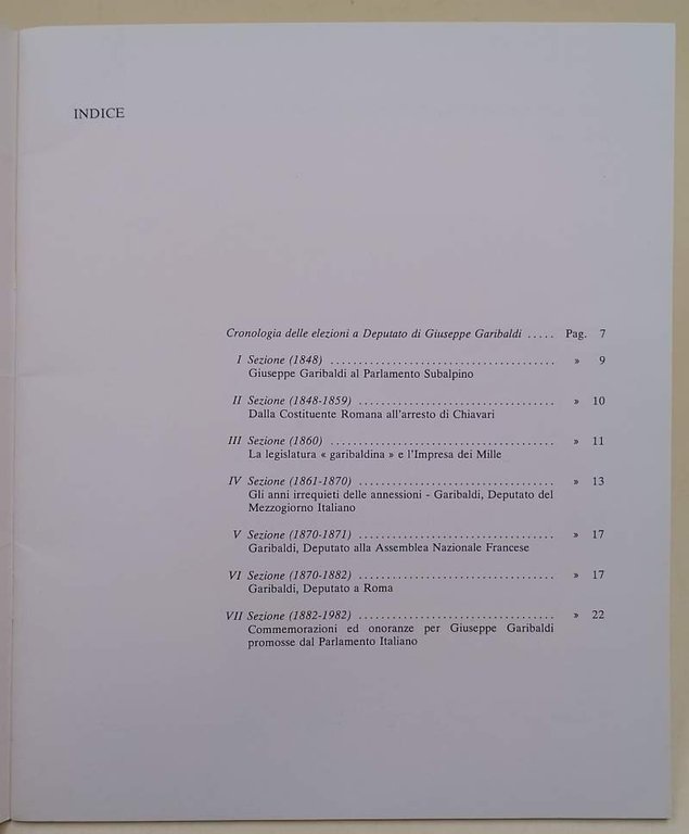 GIUSEPPE GARIBALDI DEPUTATO( 1983)
