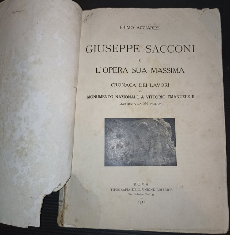 Giuseppe Sacconi e l'opera sua massima