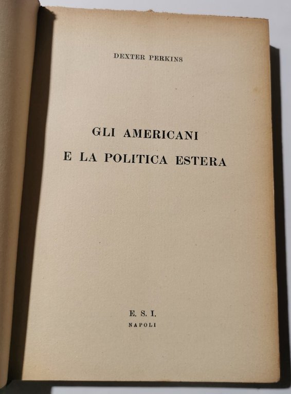Gli americani e la politica estera