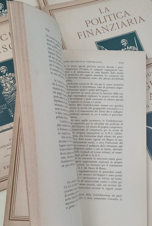 Gli Annali dell'Africa italiana-estratti Anno III vol. I- 10 voll.