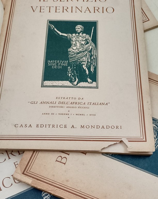 Gli Annali dell'Africa italiana-estratti Anno III vol. I- 10 voll.