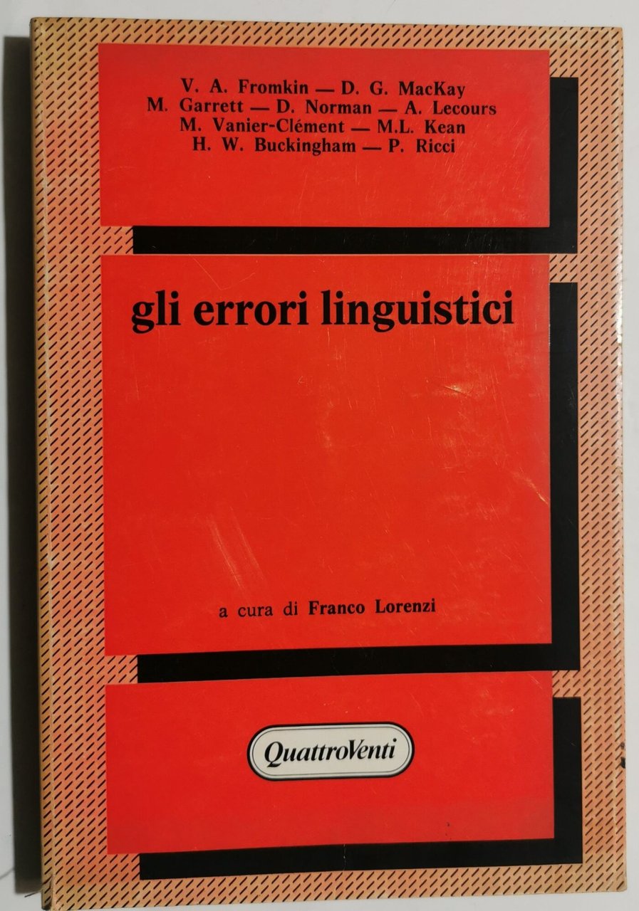 Gli errori linguistici