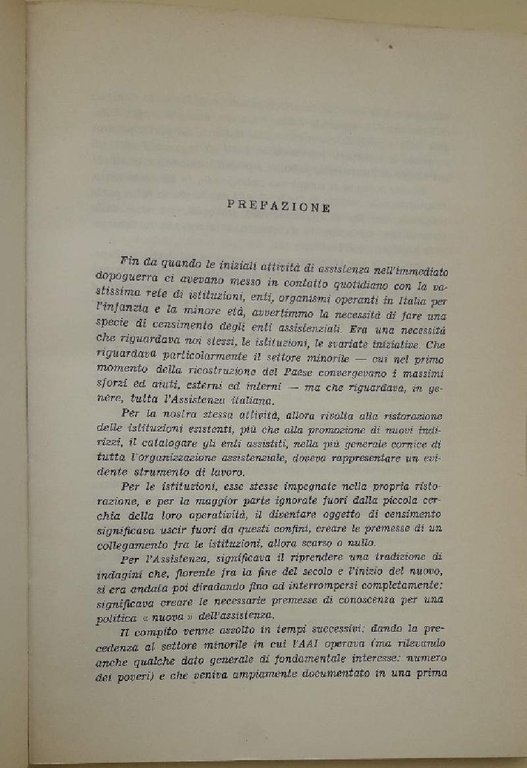 GLI ISTITUTI PER MINORI(1961)
