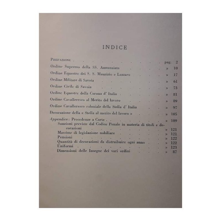 GLI ORDINI EQUESTRI DEL REGNO D'ITALIA( 1925)