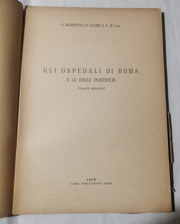 Gli ospedali di Roma e le Bolle Pontificie ( aspetti …