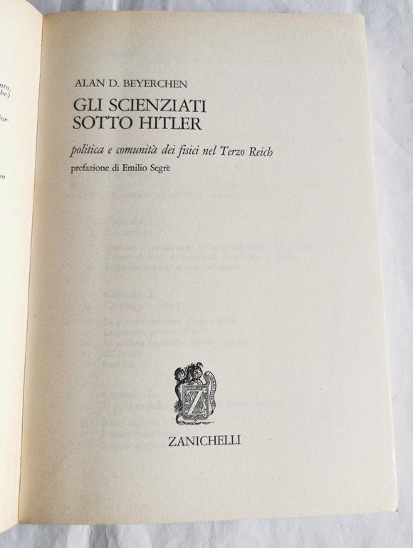 Gli scienziati sotto Hitler - Politica e comunita' dei fisici …