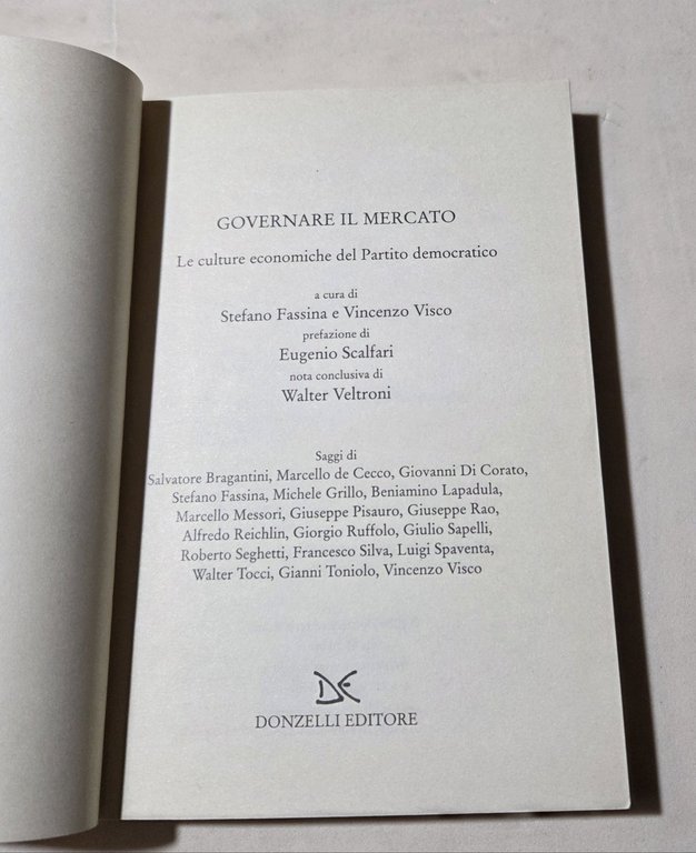 Governare il mercato. Le culture economiche del Partito democratico