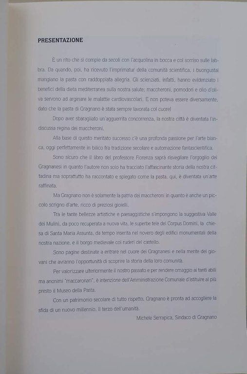 GRAGNANO: L'ARTE DELLA PASTA (2001)