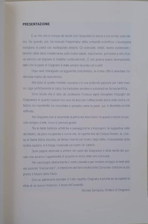 GRAGNANO: L'ARTE DELLA PASTA (2001)