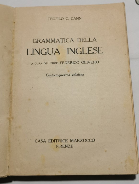 Grammatica della lingua inglese