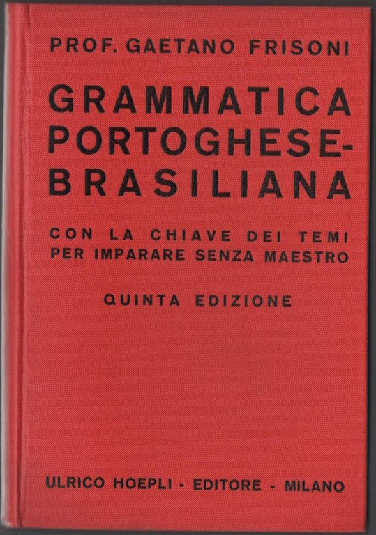 GRAMMATICA PORTOGHESE - BRASILIANA (1935)