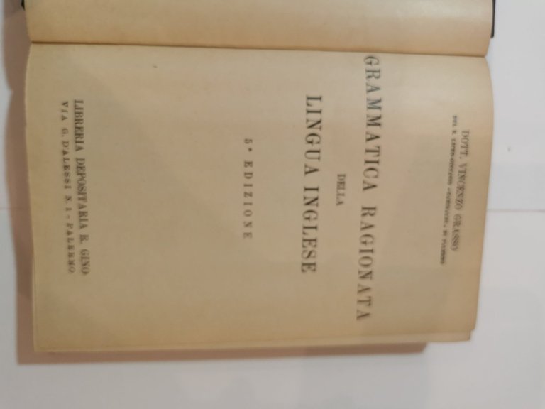 Grammatica ragionata della Lingua Inglese