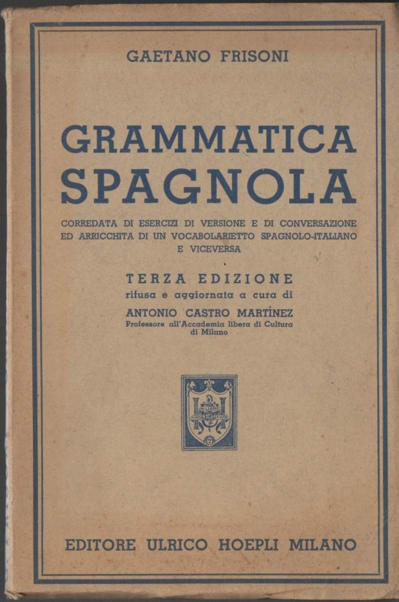 GRAMMATICA SPAGNOLA (1943)