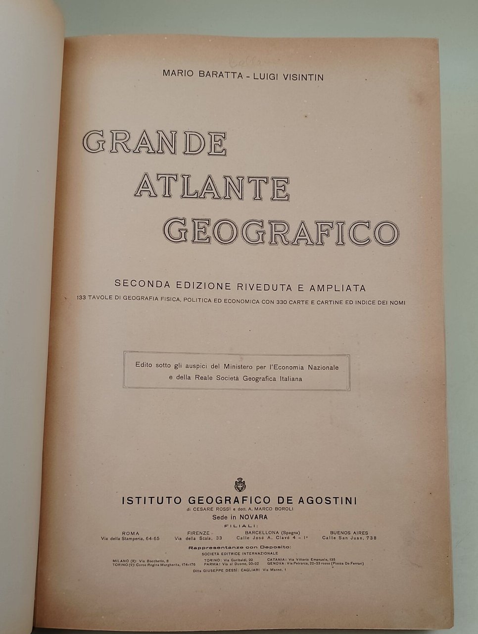 Grande Atlante Geografico-seconda edizione riveduta e ampliata