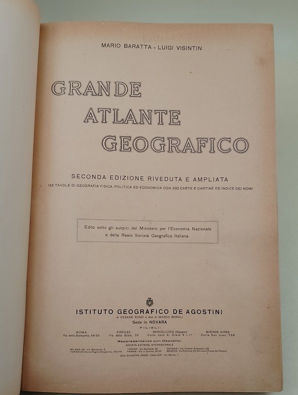 Grande Atlante Geografico-seconda edizione riveduta e ampliata