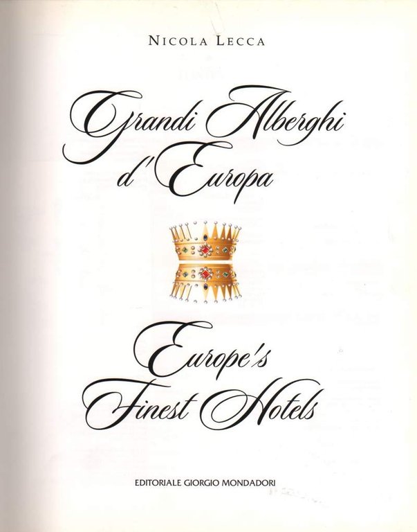 GRANDI ALBERGHI D'EUROPA (1996)