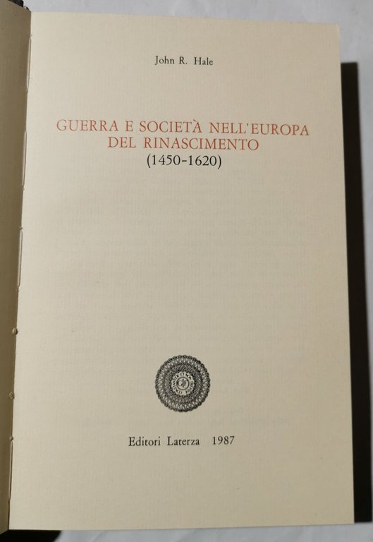 Guerra e societa' nell'Europa del Rinascimento