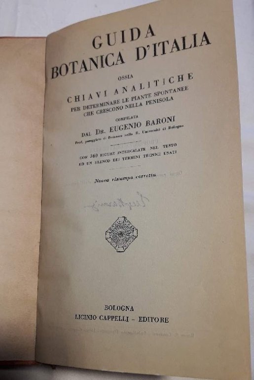GUIDA BOTANICA D'ITALIA OSSIA CHIAVI ANALITICHE PER DETERMINARE LE PIANTE …