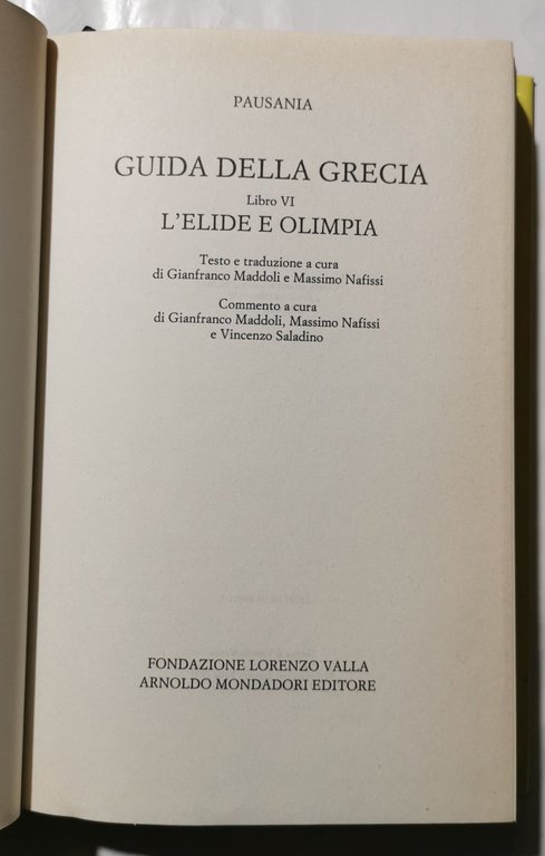 Guida della Grecia libro VI - L'Elide e Olimpia | Immagine Gallery 2