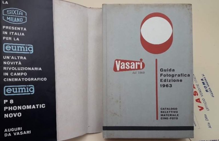GUIDA FOTOGRAFICA VASARI-CATALOGO SELETTIVO MATERIALE CINE-FOTO-II SEMESTRE(1963)