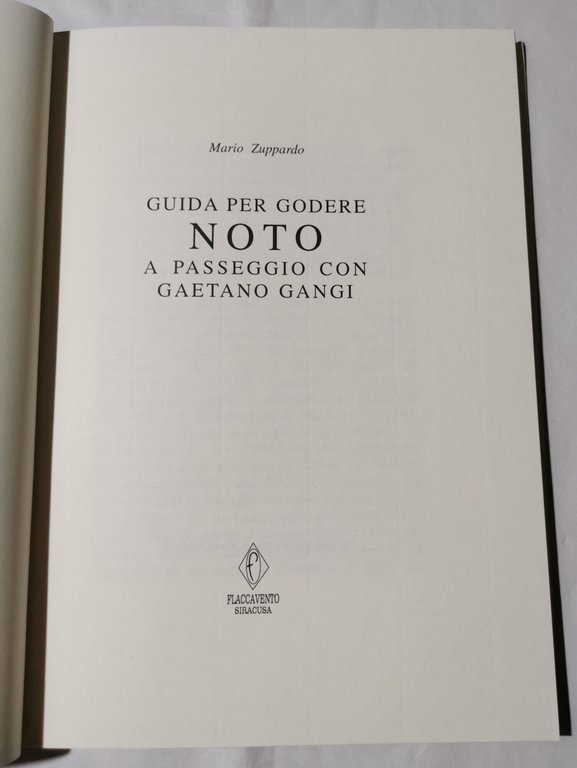 Guida per godere Noto a passeggio con Gaetano Gangi