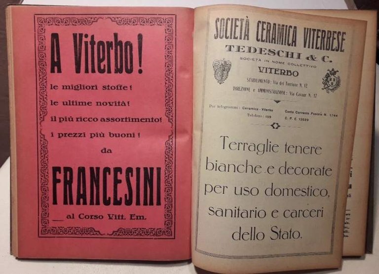 GUIDA TURISTICA-COMMERCIALE-INDUSTRIALE-AGRICOLA- DELLA PROVINCIA DI VITERBO( 19299