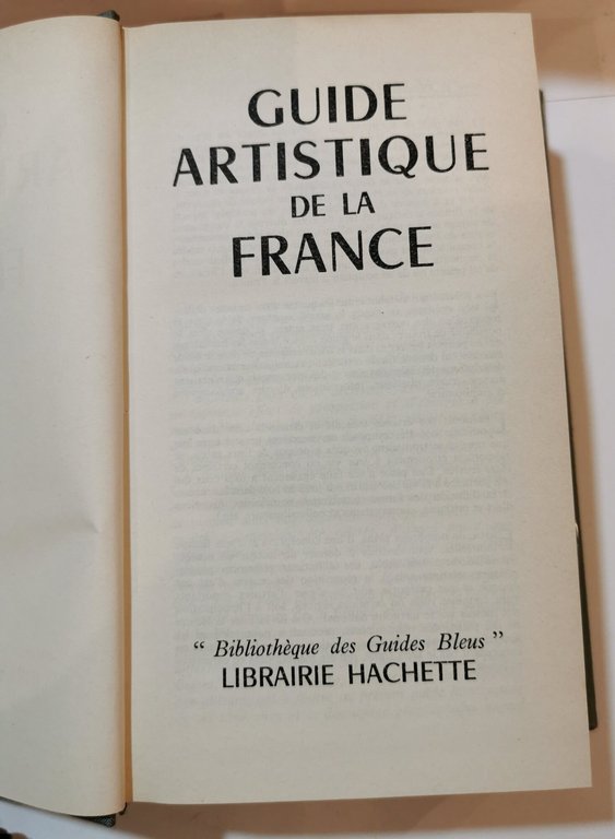 Guide artistique de la France