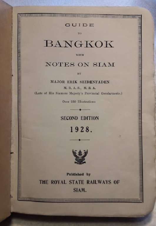 GUIDE TO BANKOK WITH NOTES ON SIAM(1928)
