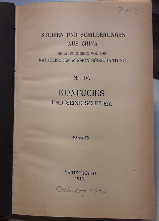 HEILIGTUMER DES KONFUZIANESIMUS IN K'U-FU UND TSCHOU-HIEN(1906)