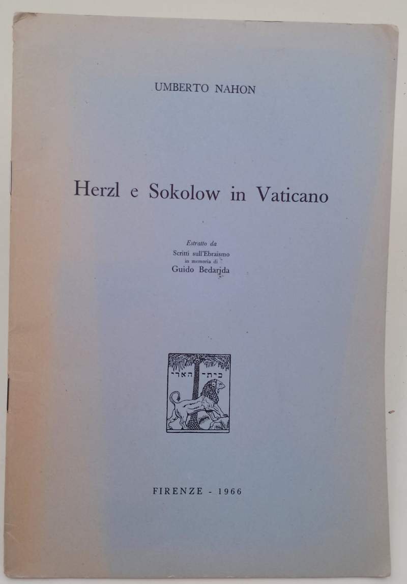 HERZL E SOKOLOV IN VATICANO(1966)