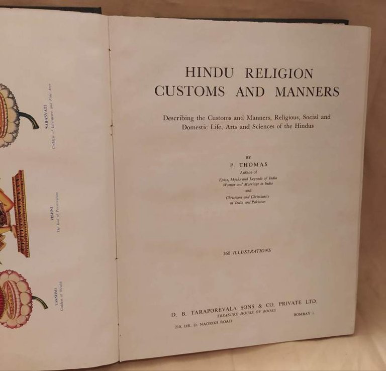 HINDU RELIGION, CUSTOMS AND MANNERS (1956)