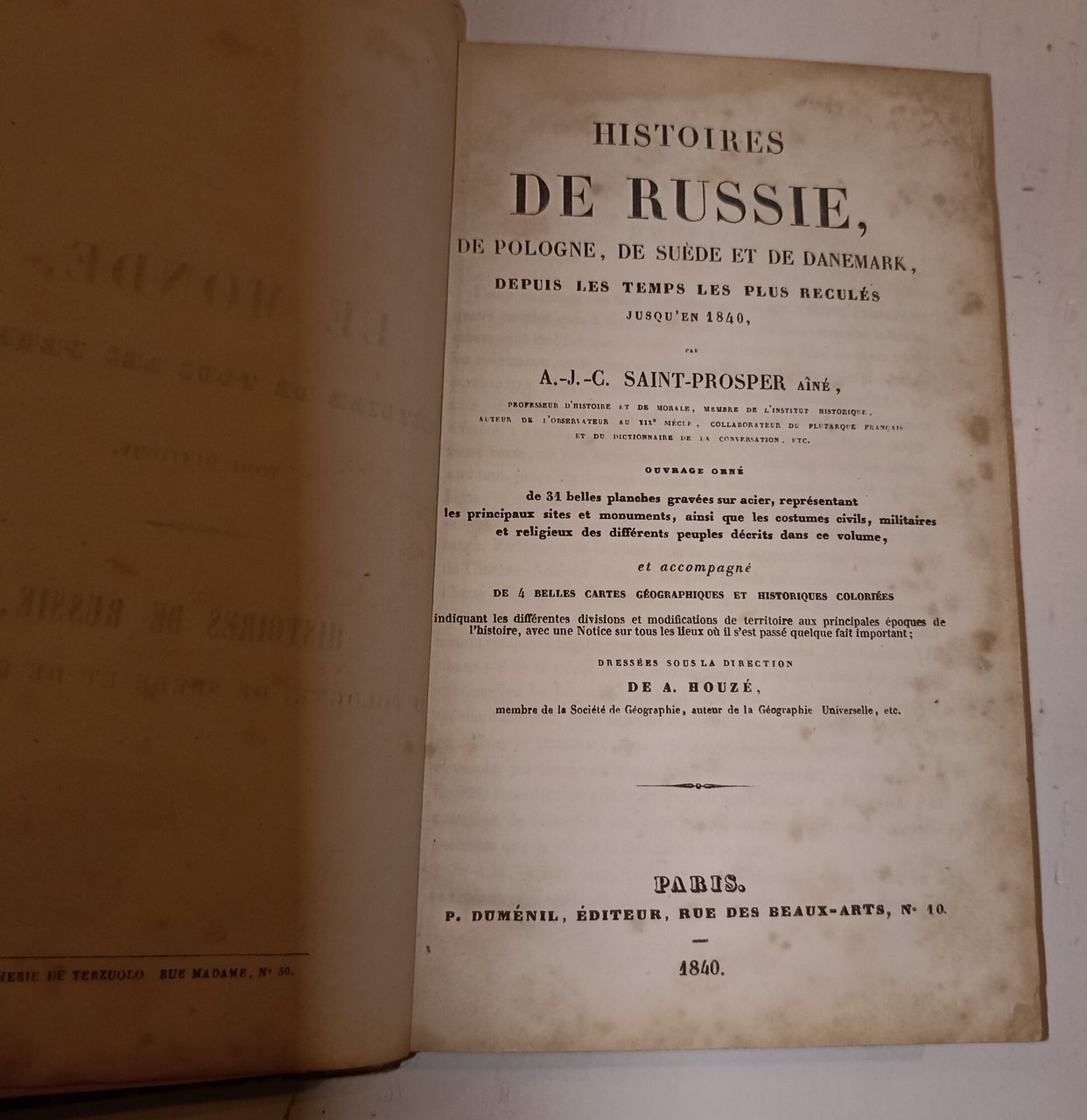 Histoires de Russie, de Pologne, de Suède et de Danemark …