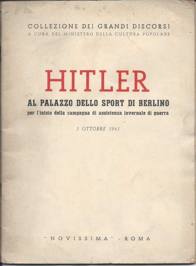HITLER AL PALAZZO DELLO SPORT DI BERLINO PER L'INIZIO DELLA …