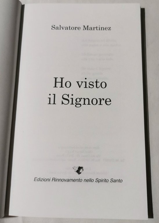 Ho visto il Signore