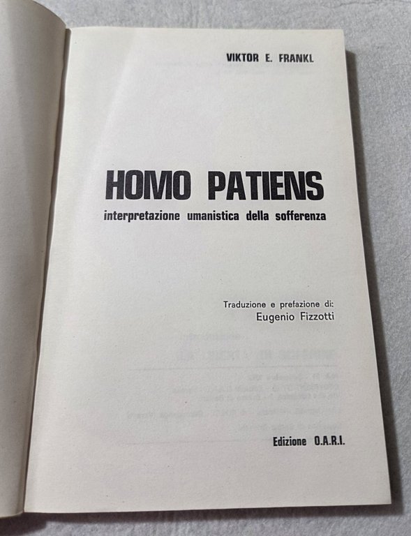 Homo patiens - Interpretazione umanistica della sofferenza | Immagine Gallery 2