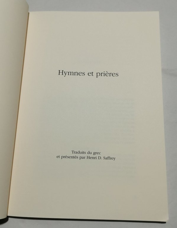 Hymnes et prieres