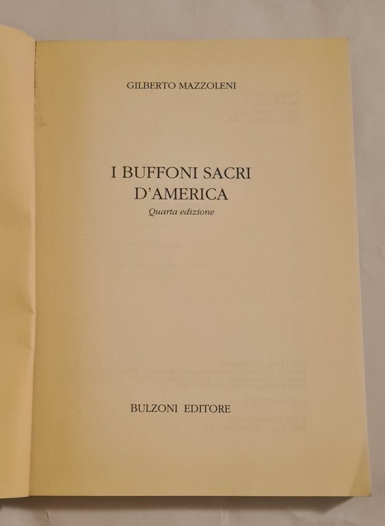 I buffoni sacri d'america