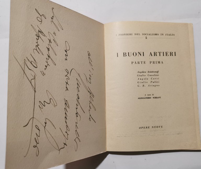 I buoni artieri -Parte prima- A.Babanoff, G.Casalini, A.Corsi, G.Puliti, G.B.Ariagno