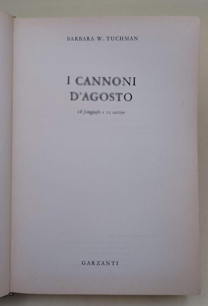 I CANNONI D'AGOSTO( 1963)