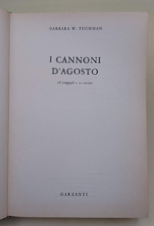 I CANNONI D'AGOSTO( 1963)