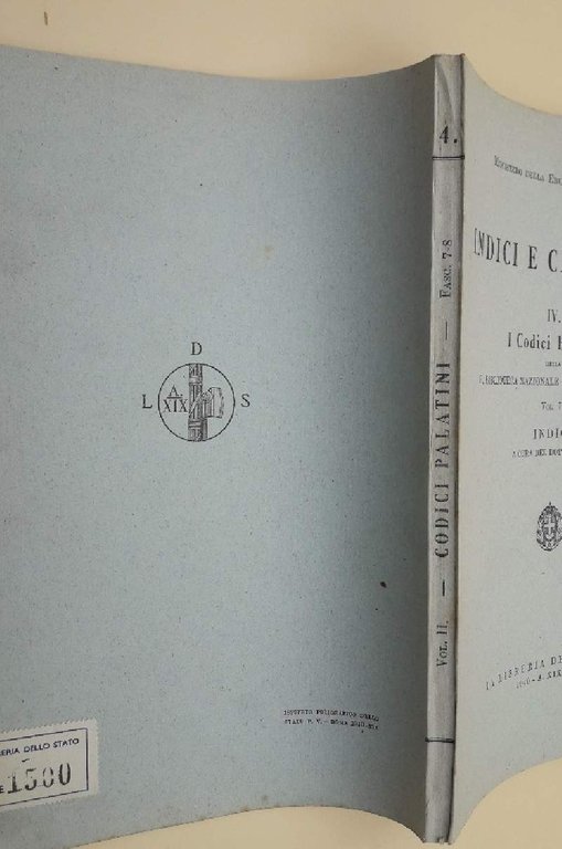 I CODICI PALATINI DELLA R. BIBLIOTECA NAZIONALE CENTRALE DI FIRENZE- …