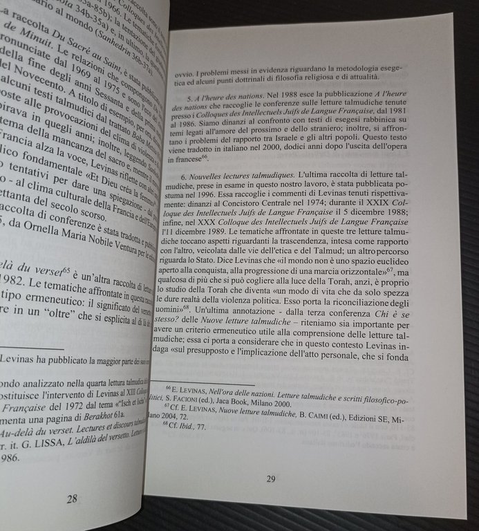 I commenti talmudici di Emmanuel Levinas Una lettura filosofica