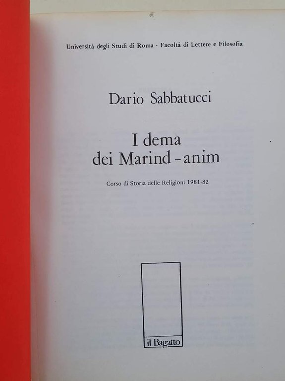 I DEMA DEI MARIND - ANIM (1981)