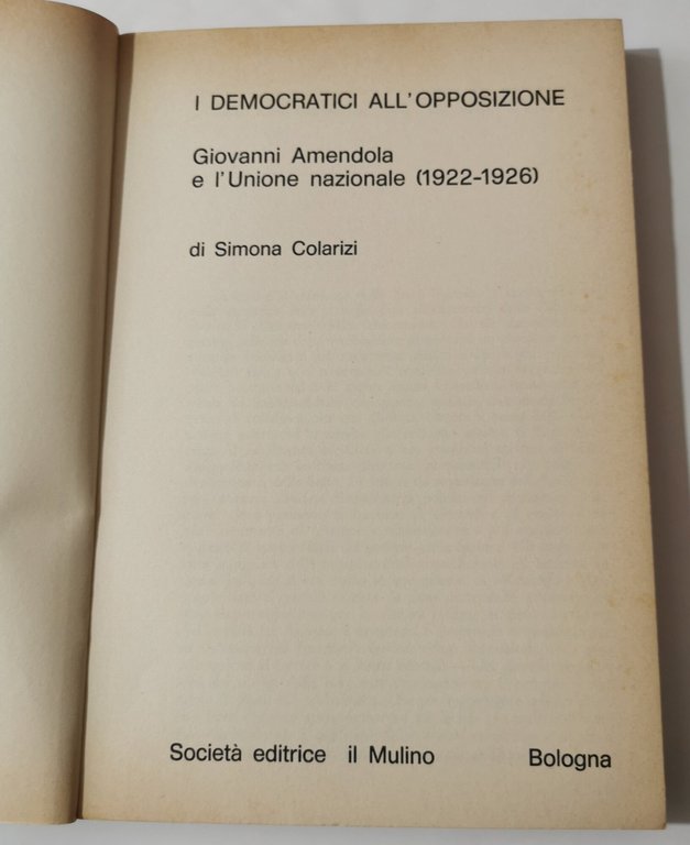 I Democratici all'opposizione