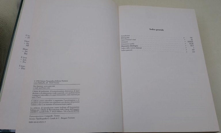 I dialetti italiani-Dizionario etimologico