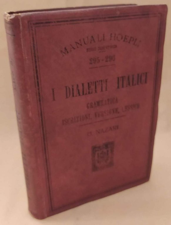 I DIALETTI ITALICI (1900)