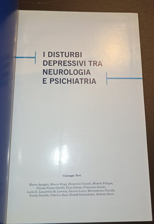 I disturbi depressivi tra neurologia e psichiatria