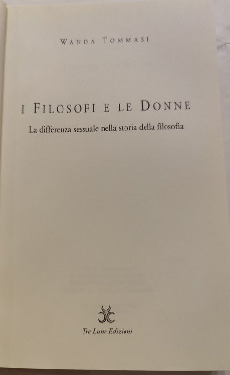 I filosofi e le donne - La differenza sessuale nella …