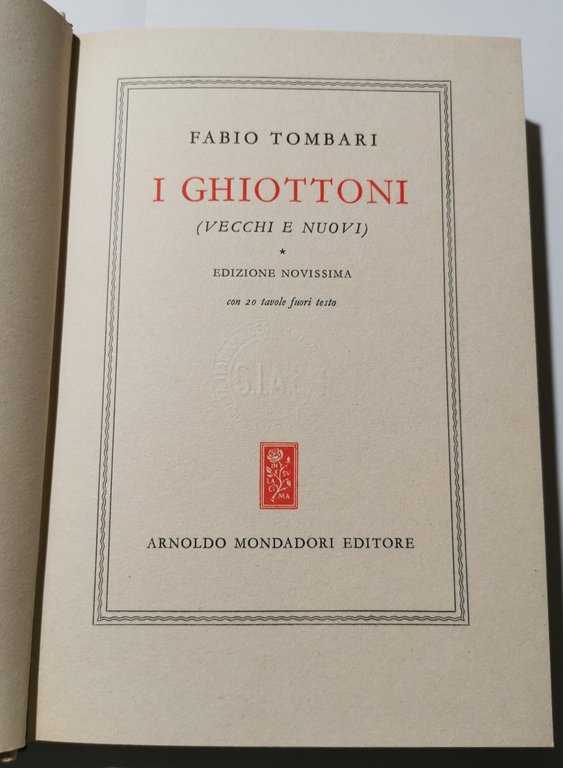 I ghiottoni ( vecchi e nuovi )